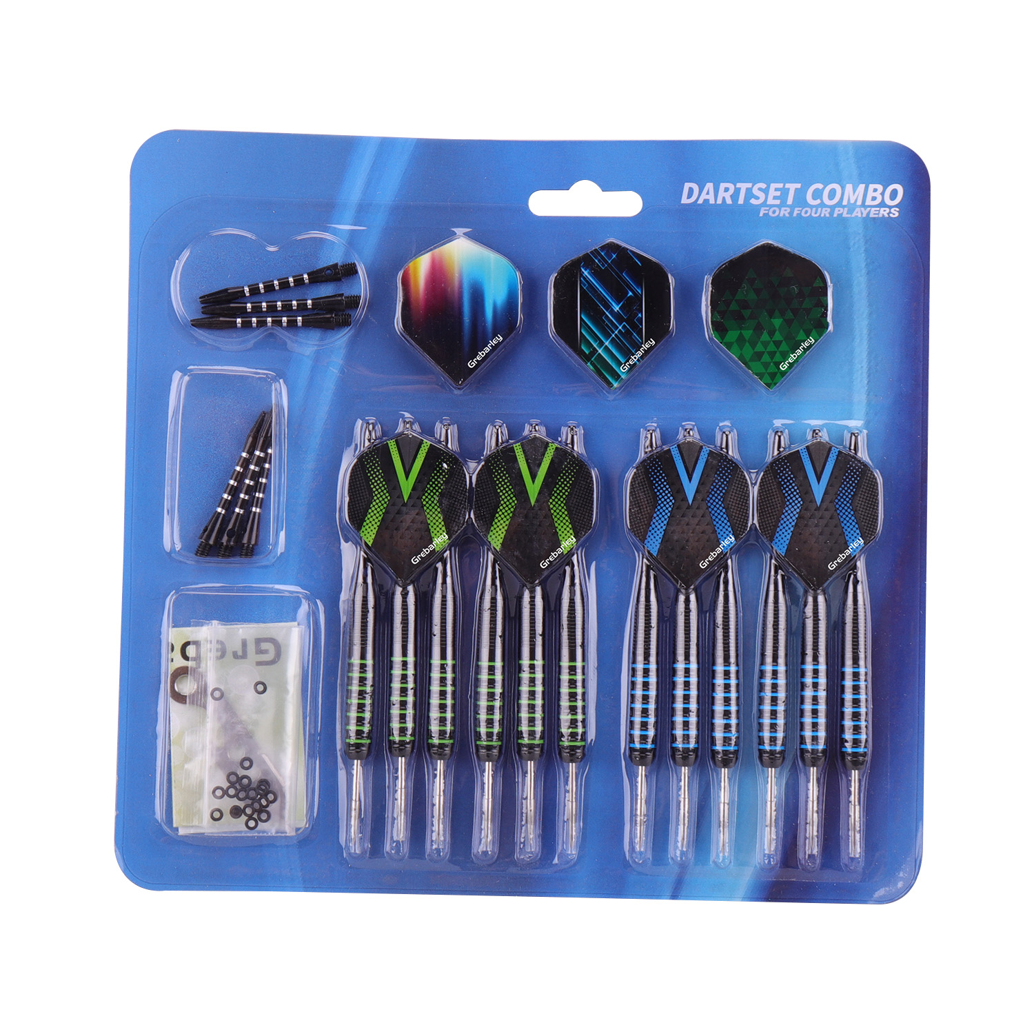 Grebarley Darts Steel Tip Set 12 Pack