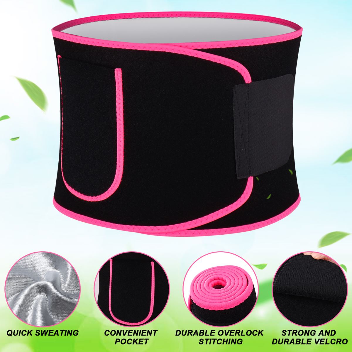 Waist Trimmer Belt-pink